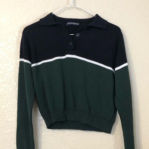 brandy melville striped collar Noella sweater.